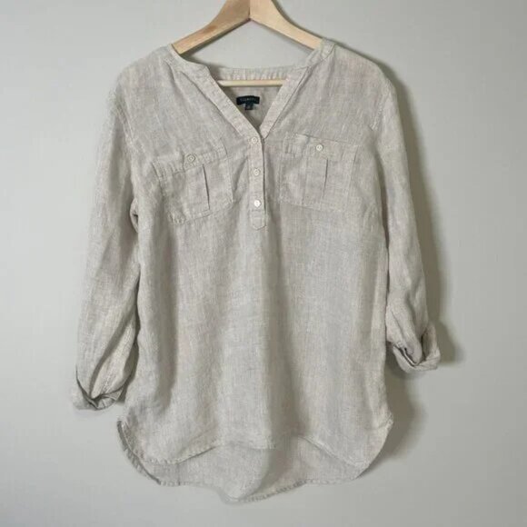 TALBOTS | BLOUSE SIZE M - CREAM - Picture 1 of 5